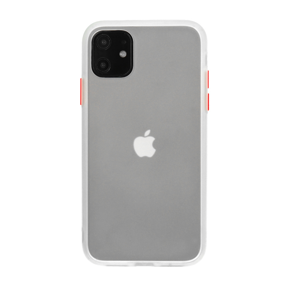 Pokrowiec Color Button przeroczysty Apple iPhone SE 2020 / 2