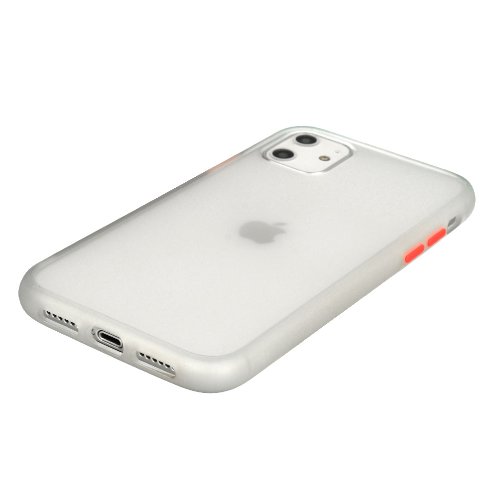 Pokrowiec Color Button przeroczysty Apple iPhone SE 2020 / 5