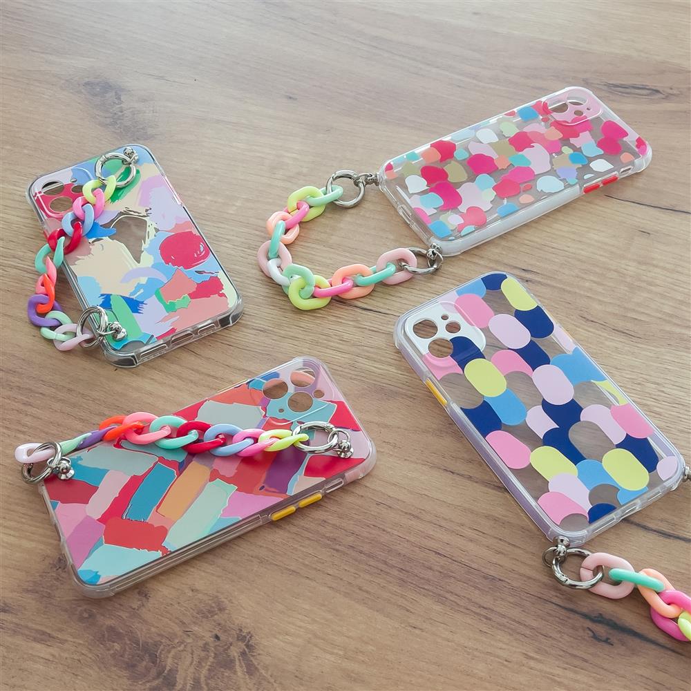 Pokrowiec Color Chain Case z acuszkiem wzr 3 Apple iPhone 12 / 9