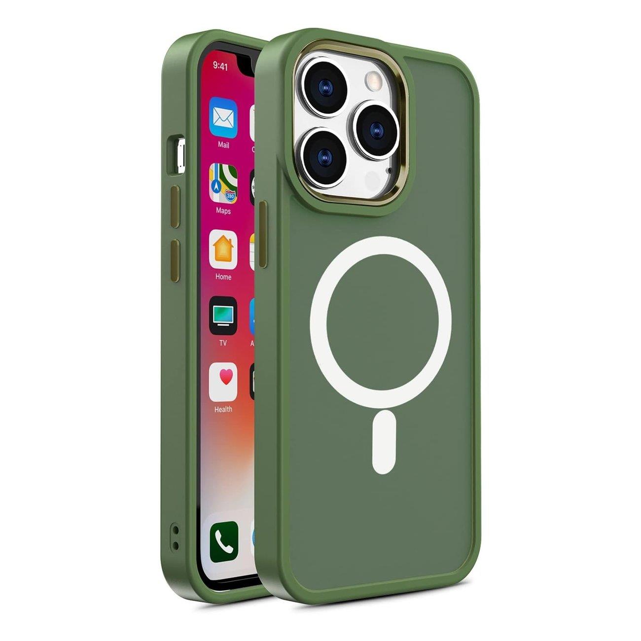 Pokrowiec Color Matte Case MagSafe zielony Apple iPhone 13 Pro Max