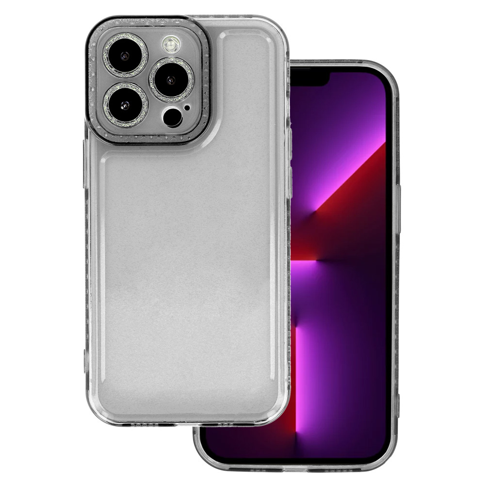 Pokrowiec Crystal Diamond 2mm Case czarny Apple iPhone XR