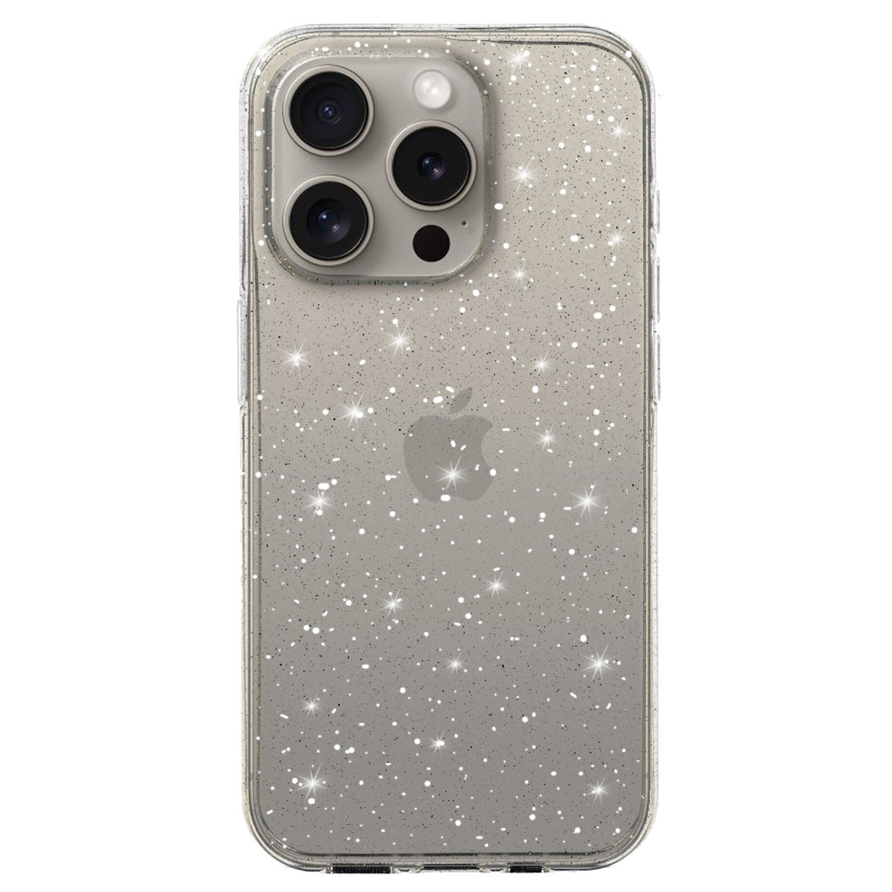 Pokrowiec Crystal Glitter Case srebrny Apple iPhone 16 Plus / 2