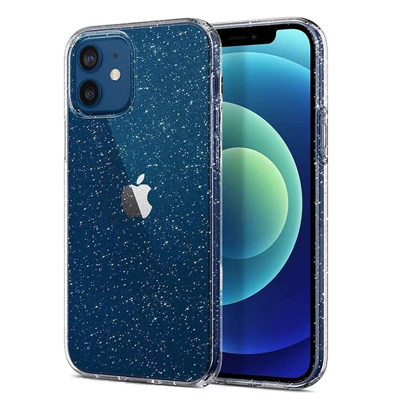 Pokrowiec Crystal Glitter Case srebrny Apple iPhone 8