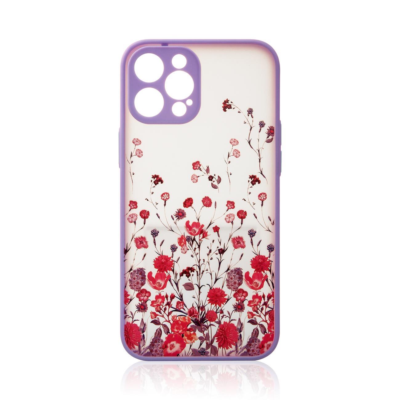 Pokrowiec Design Case Kwiaty fioletowy Samsung Galaxy A52S 5G