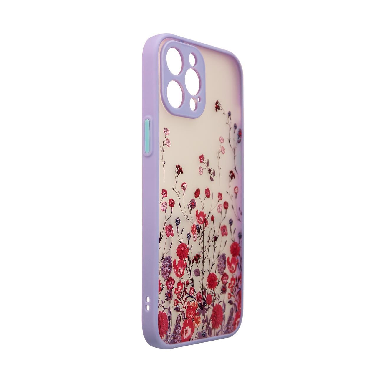 Pokrowiec Design Case Kwiaty fioletowy Samsung Galaxy A52S 5G / 3