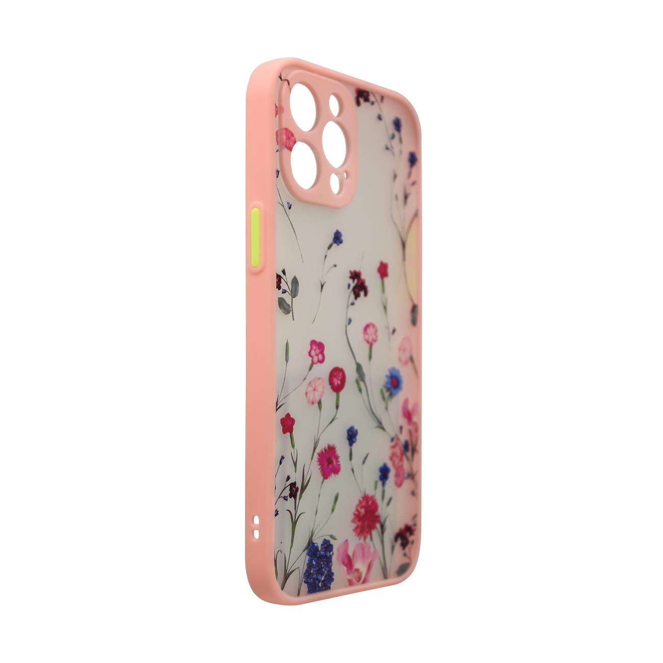 Pokrowiec Design Case Kwiaty rowy Apple iPhone 13 Pro / 3