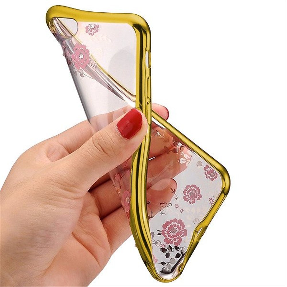 Pokrowiec Diamond Flower zoty Apple iPhone 11 / 3