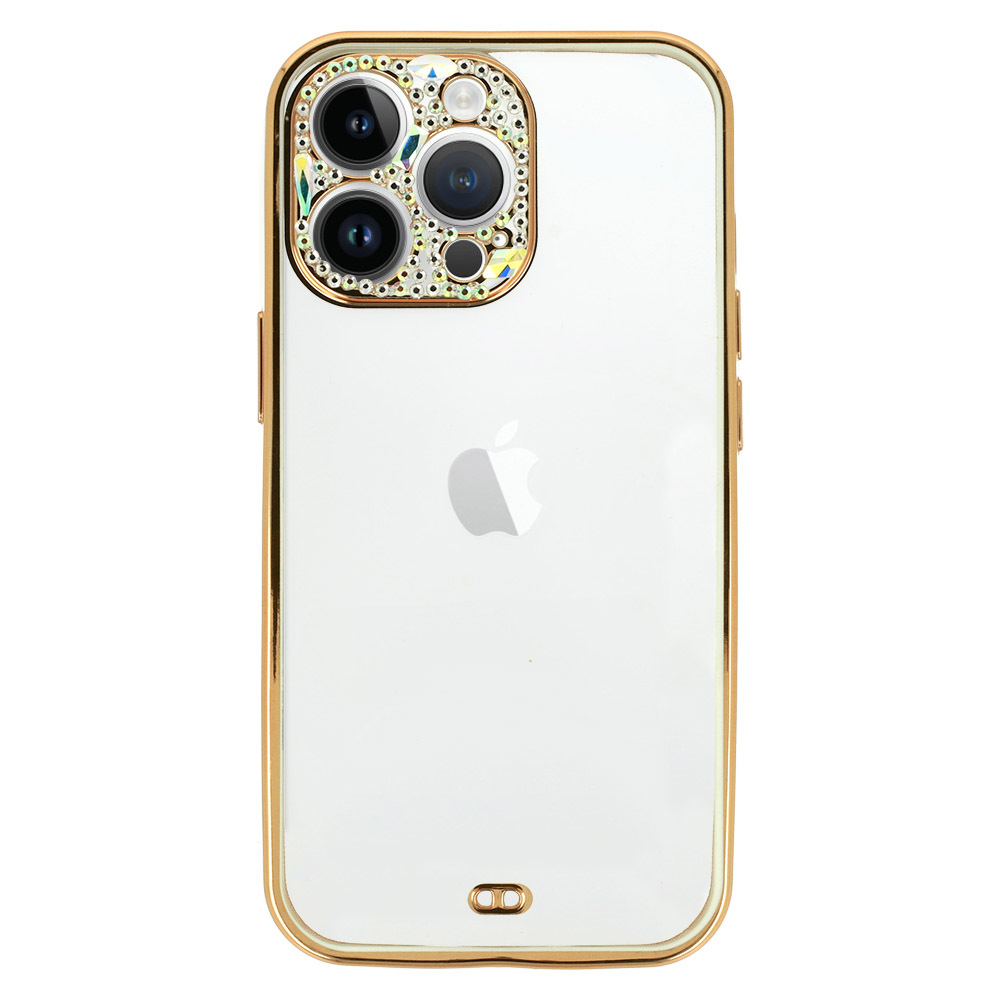 Pokrowiec Diamond Lens Case biay Apple iPhone 13 Pro Max / 2