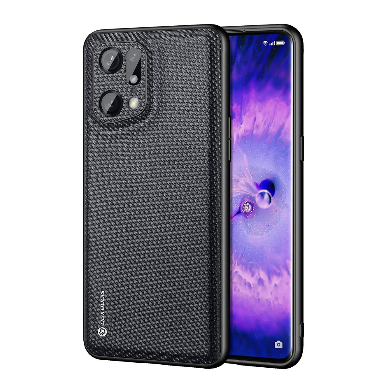 Pokrowiec Dux Ducis Fino czarny Oppo Find X5 Pro