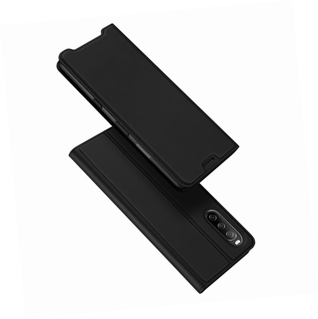 Etui zamykane z klapk i magnesem Dux Ducis Skin Pro czarny Sony Xperia 10 III