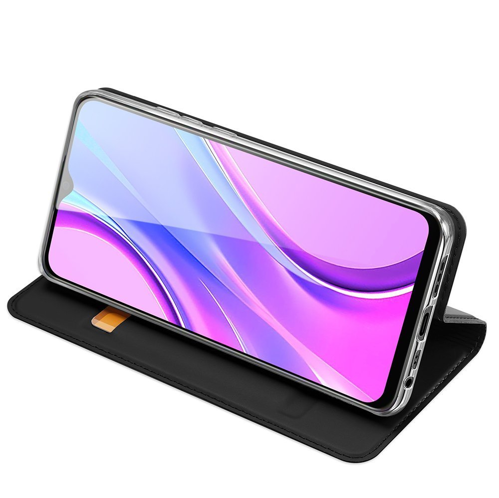 Etui zamykane z klapk i magnesem Dux Ducis Skin Pro czarny Xiaomi Redmi 9 / 6