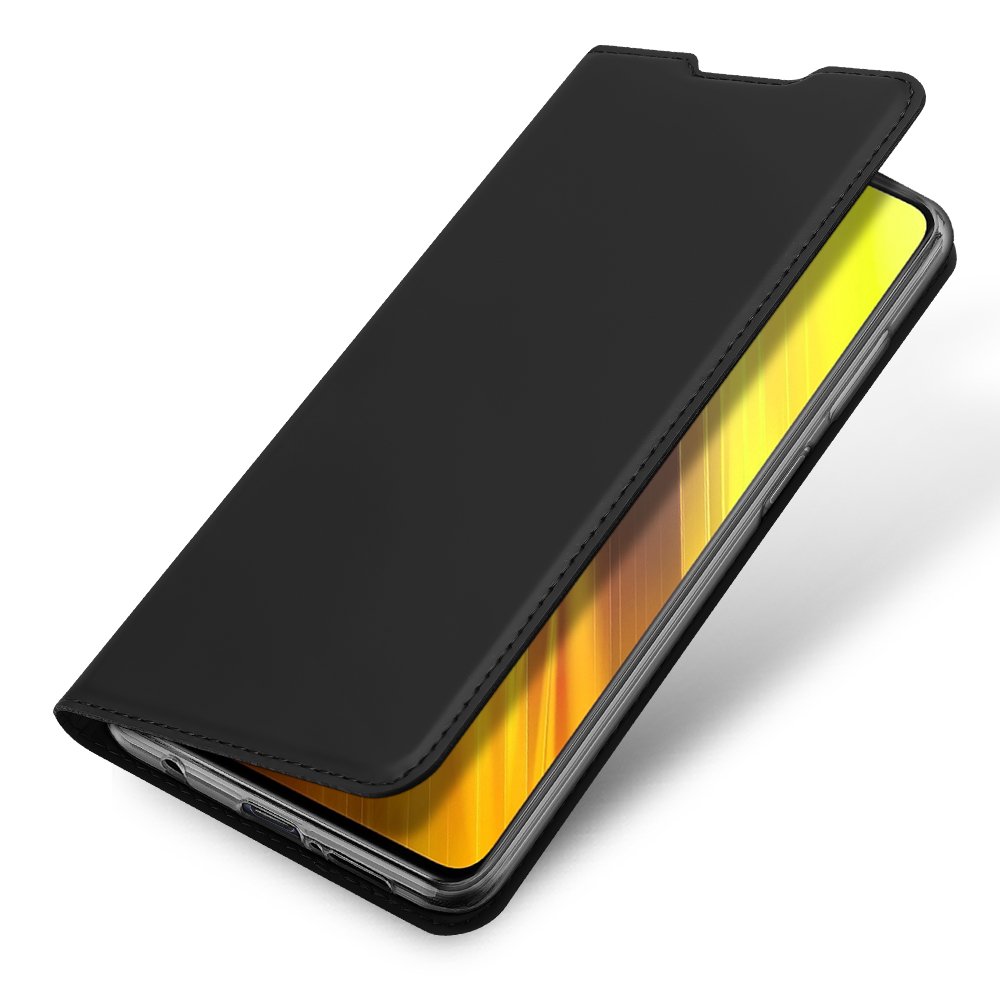 Etui zamykane z klapk i magnesem Dux Ducis Skin Pro czarny Xiaomi Redmi 9T / 3