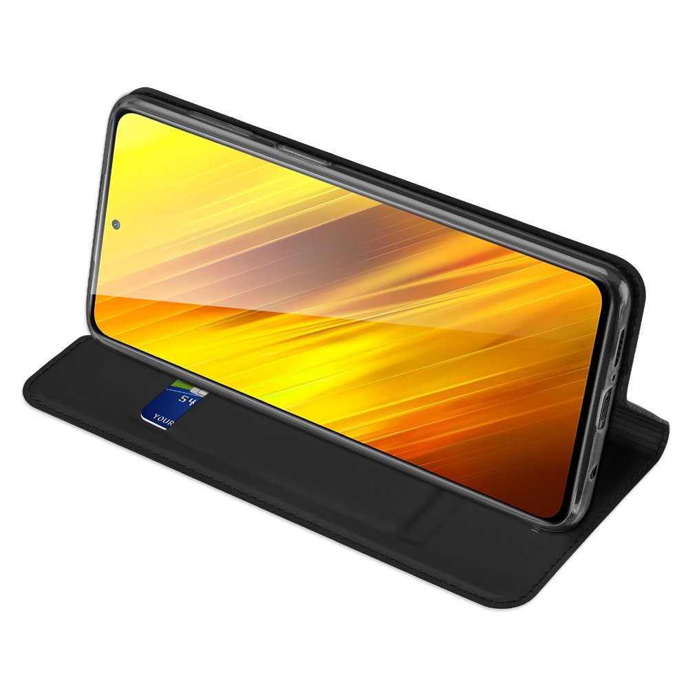 Etui zamykane z klapk i magnesem Dux Ducis Skin Pro czarny Xiaomi Redmi 9T / 4