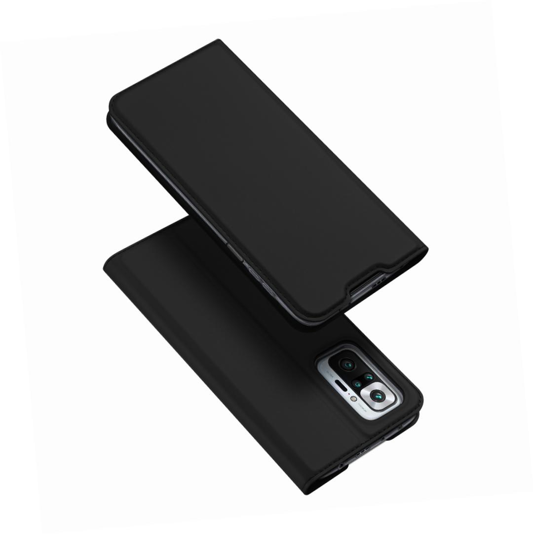 Etui zamykane z klapk i magnesem Dux Ducis Skin Pro czarny Xiaomi Redmi Note 10 Pro