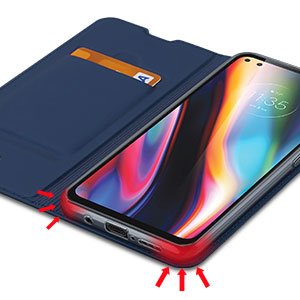 Etui zamykane z klapk i magnesem Dux Ducis Skin Pro niebieski Motorola Moto G 5G Plus / 11