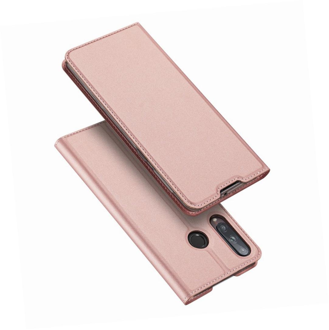 Etui zamykane z klapk i magnesem Dux Ducis Skin Pro rowy Huawei P40 Lite E