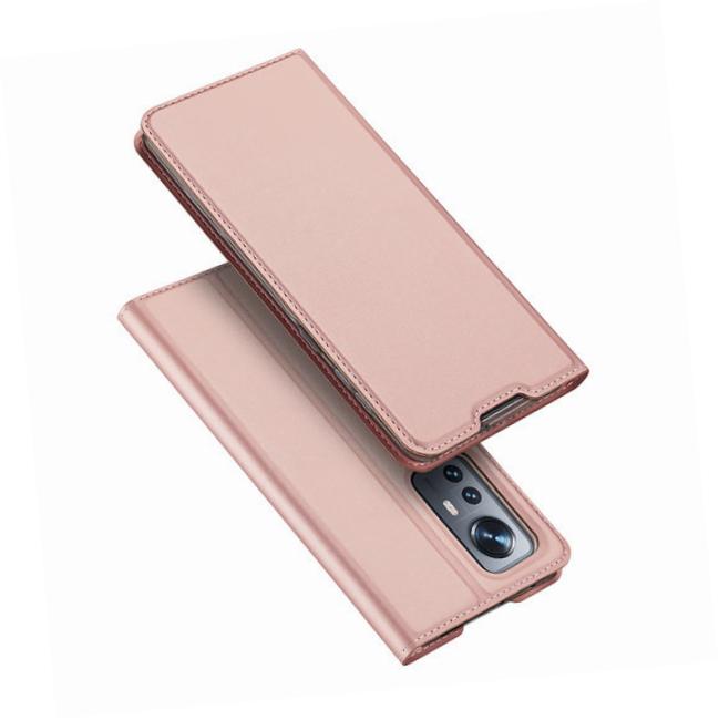 Etui zamykane z klapk i magnesem Dux Ducis Skin Pro rowy Xiaomi 12