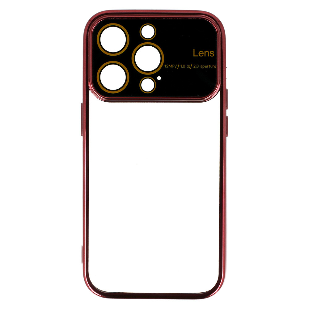 Pokrowiec Electro Lens Case bordowy Apple iPhone 13 Pro Max / 5