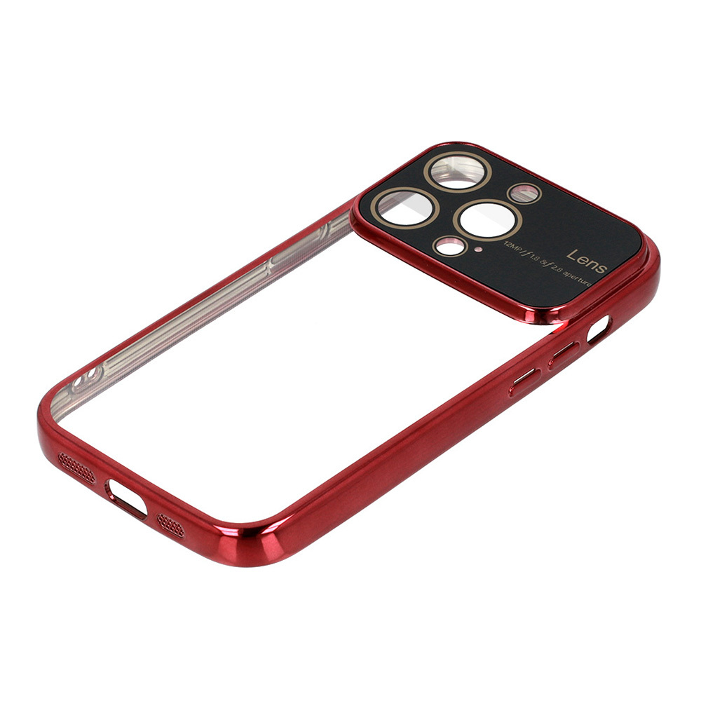 Pokrowiec Electro Lens Case bordowy Apple iPhone 13 Pro Max / 6