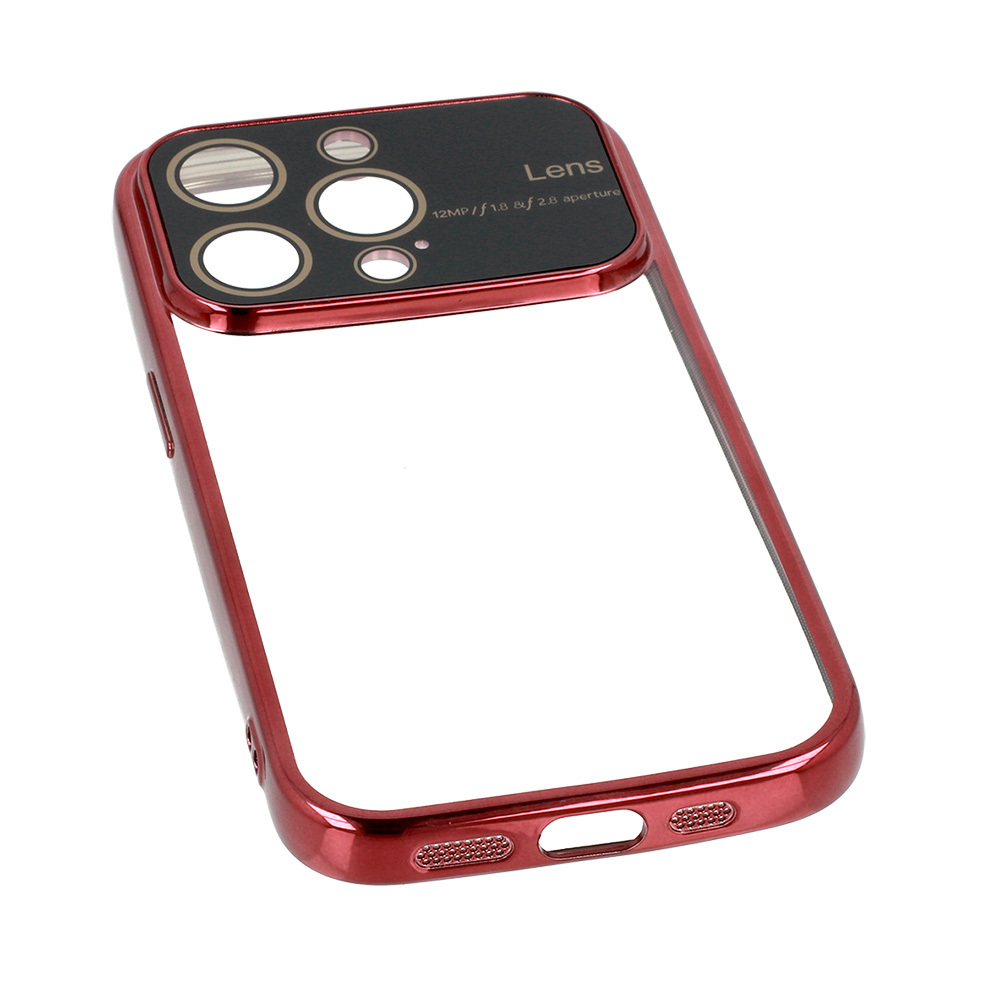 Pokrowiec Electro Lens Case bordowy Apple iPhone 13 Pro Max / 7