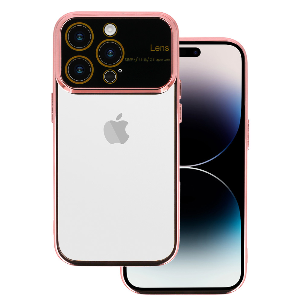 Pokrowiec Electro Lens Case jasnorowy Apple iPhone 13 Pro Max