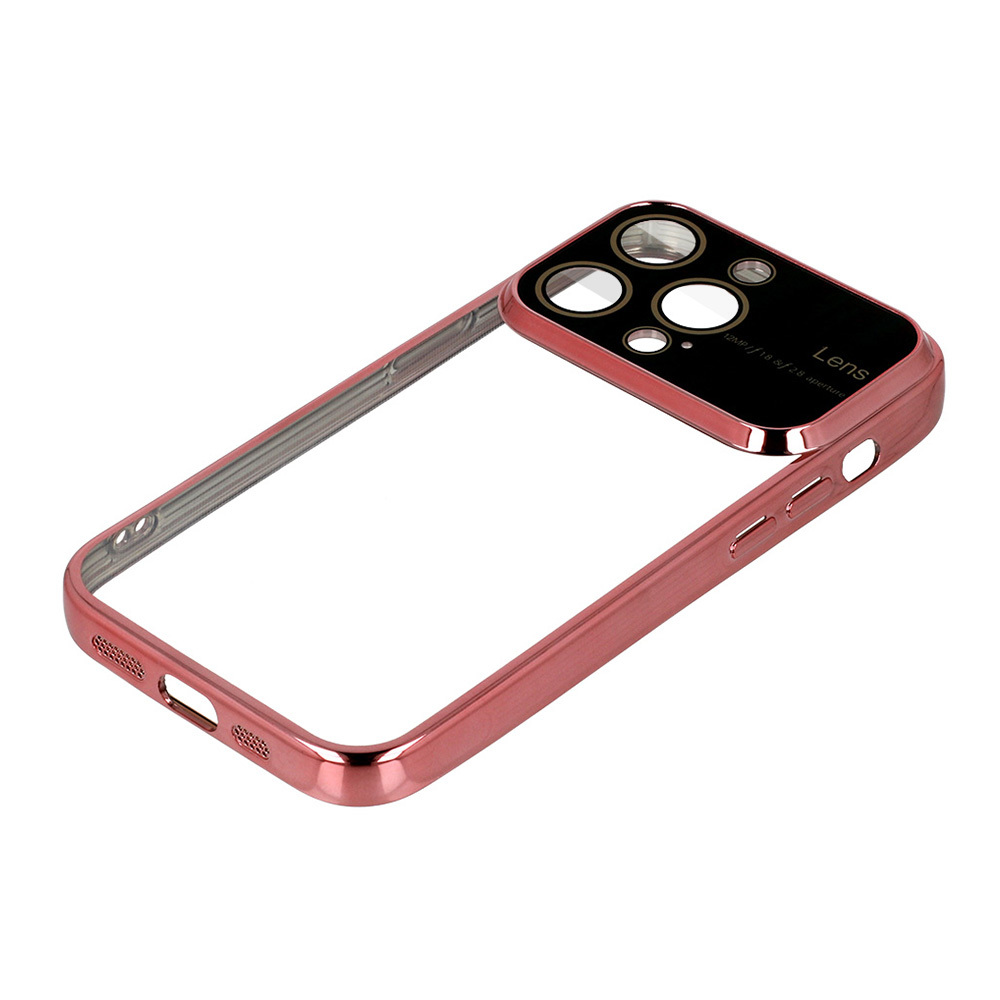 Pokrowiec Electro Lens Case jasnorowy Apple iPhone 13 Pro Max / 6