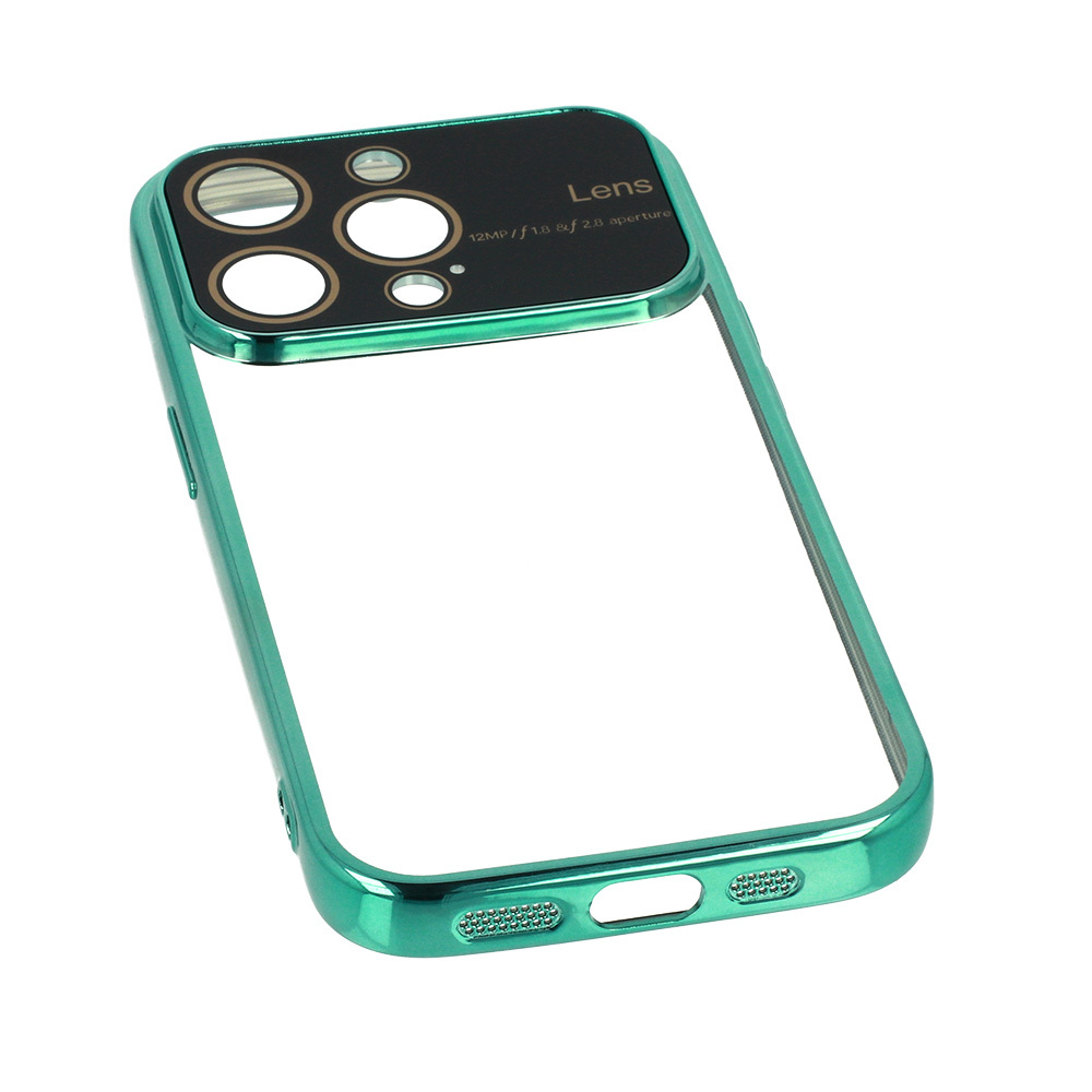 Pokrowiec Electro Lens Case turkusowy Apple iPhone 13 Pro Max / 7