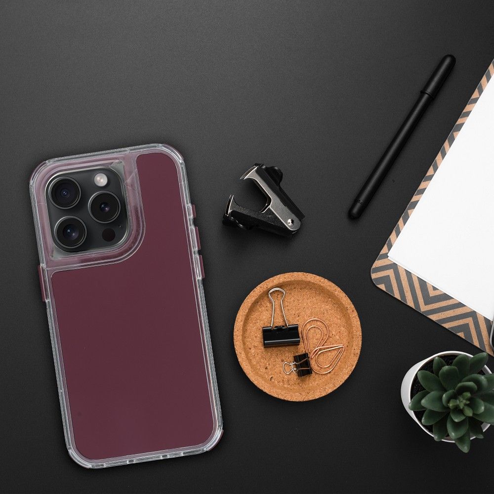 Pokrowiec Etui Matrix purpurowy Apple iPhone 12 Pro / 3