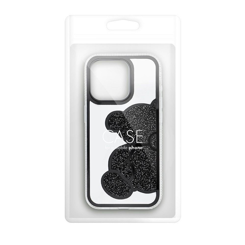 Pokrowiec Etui Teddy Bear czarny Apple iPhone 11 / 3