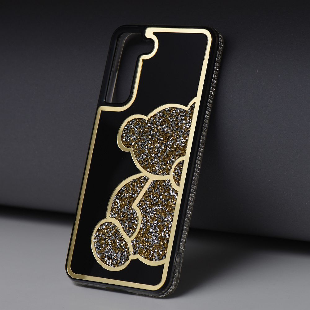 Pokrowiec Etui Teddy Bear zoty Samsung A52 5G / 7