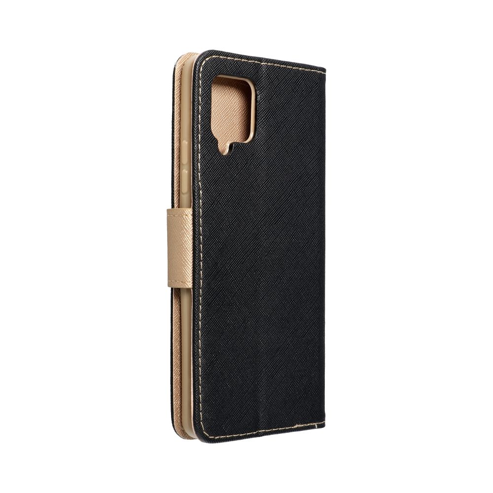 Etui zamykane z klapk i magnesem Fancy Book czarno-zoty Samsung Galaxy A14 5G / 5