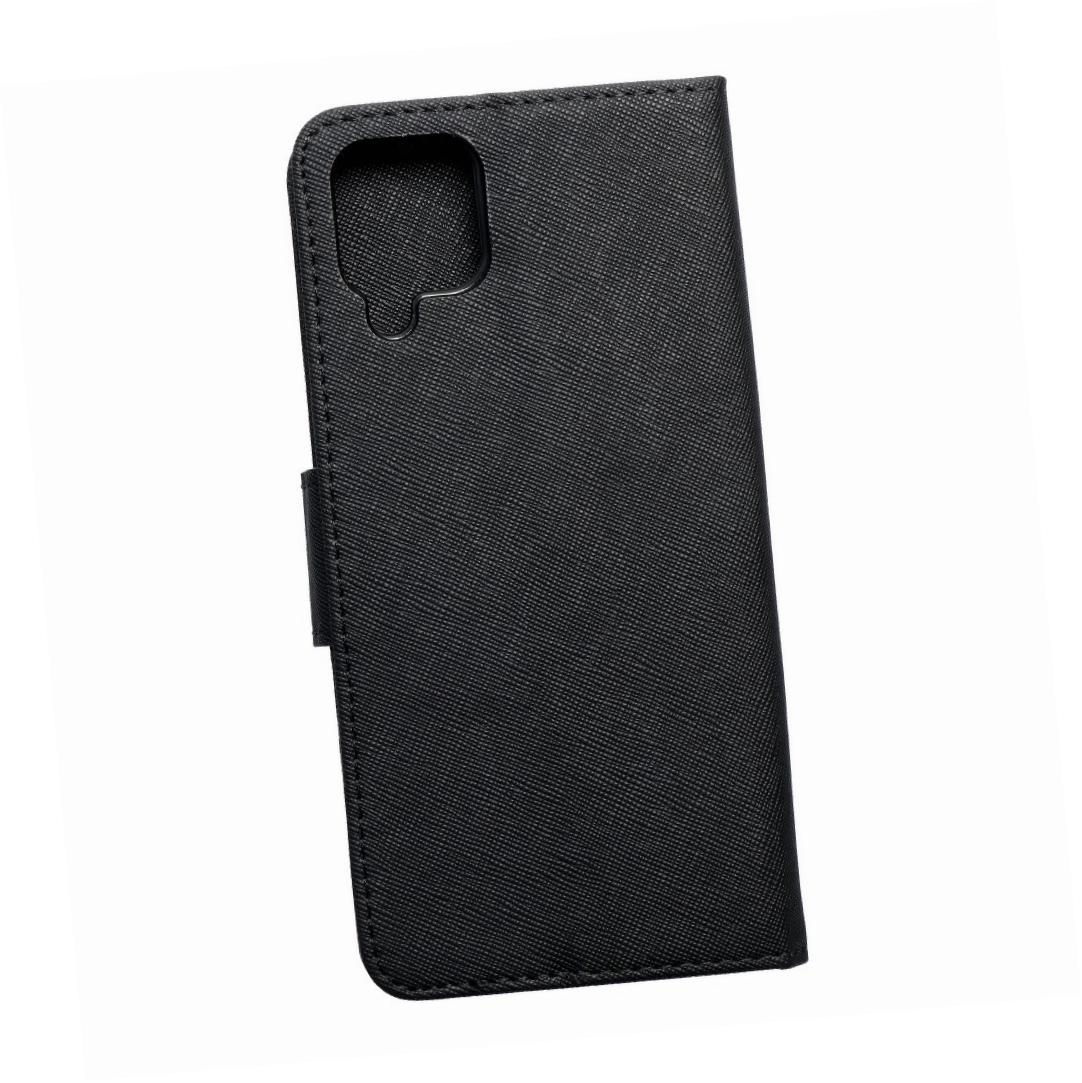 Etui zamykane z klapk i magnesem Fancy Book czarny Samsung Galaxy M12