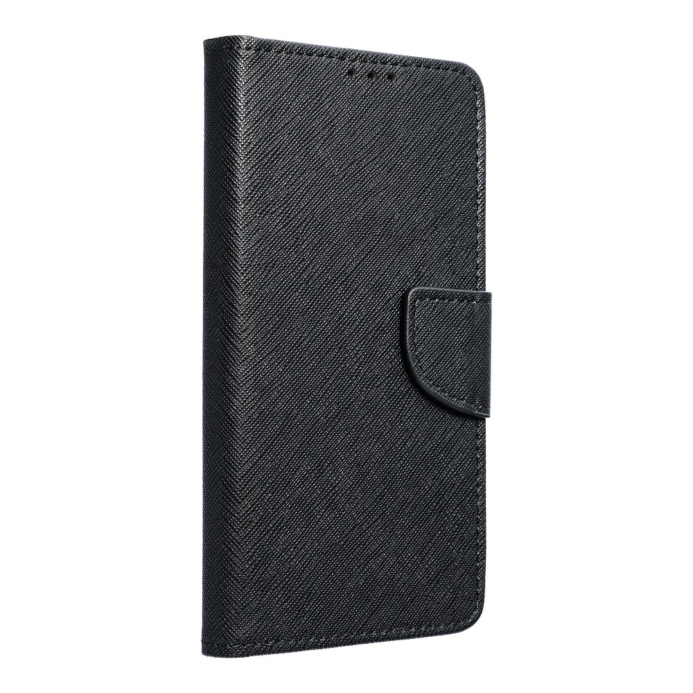 Etui zamykane z klapk i magnesem Fancy Book czarny Samsung Galaxy M12 / 2