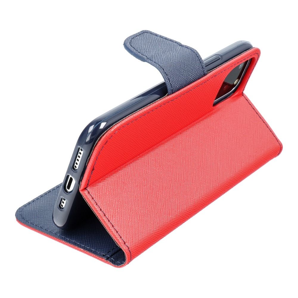 Etui zamykane z klapk i magnesem Fancy Book czerwono-granatowy Apple iPhone 12 / 3