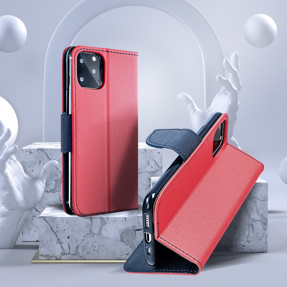 Pokrowiec Fancy Book czerwono-granatowy Xiaomi Redmi Note 11 5G / 6