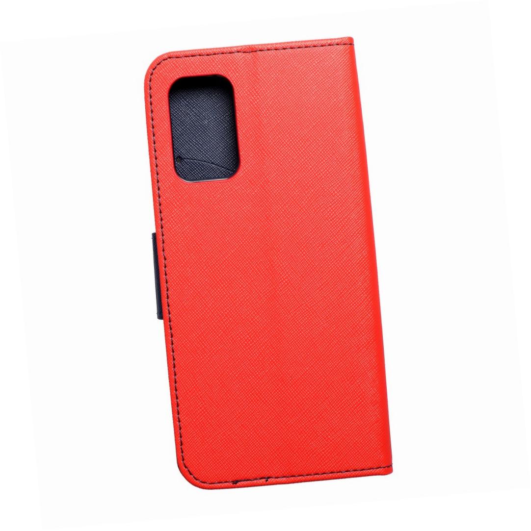 Etui zamykane z klapk i magnesem Fancy Book czerwono-granatowy Xiaomi Redmi 9T