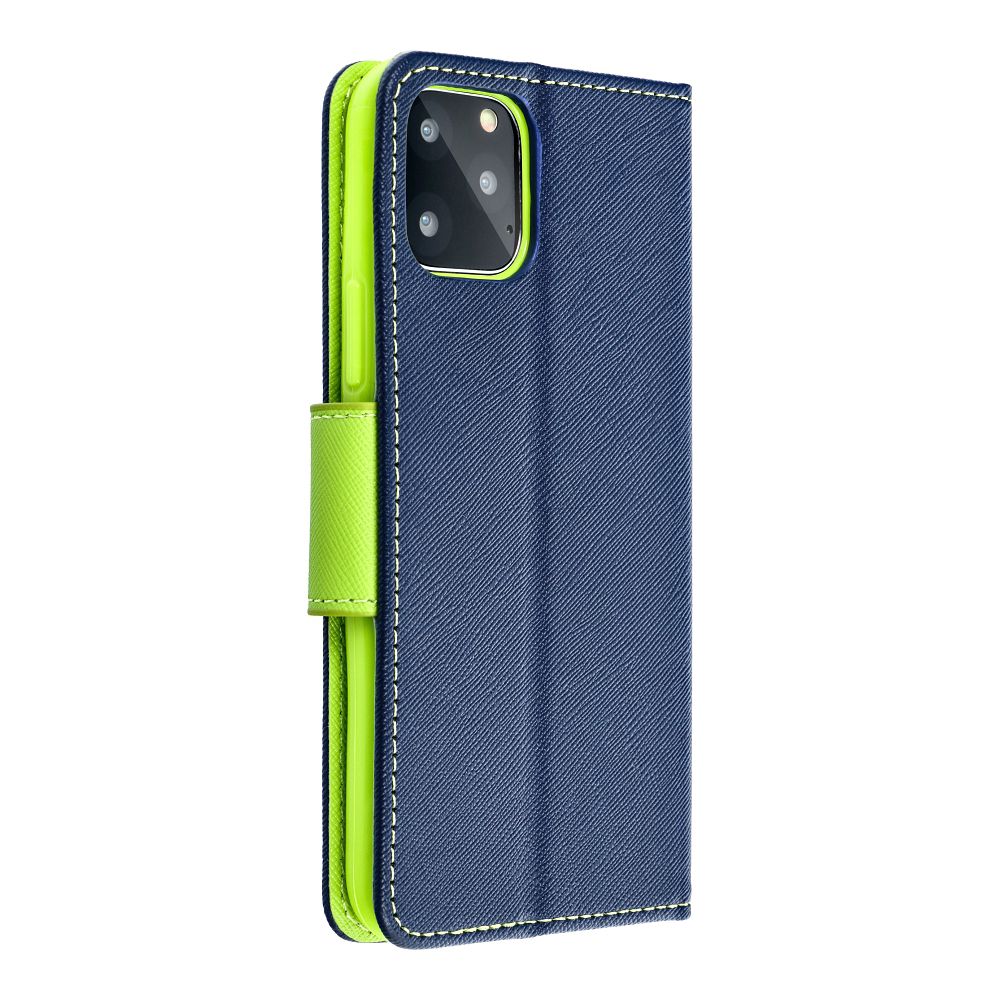 Etui zamykane z klapk i magnesem Fancy Book granatowo-limonkowy Realme 9 Pro / 3