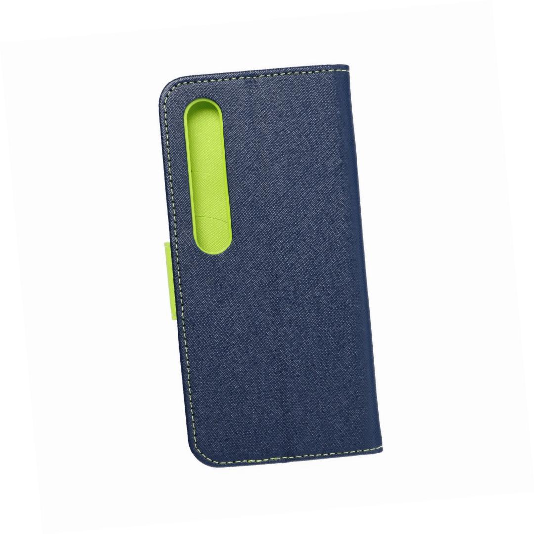 Etui zamykane z klapk i magnesem Fancy Book granatowo-limonkowy Xiaomi Mi 10 Pro