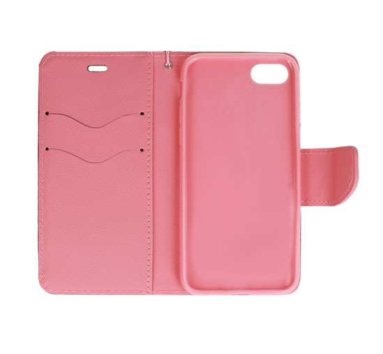 Etui zamykane z klapk i magnesem Fancy Case czarno-rowy Apple iPhone 11 / 2