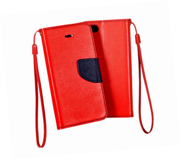 Etui zamykane z klapk i magnesem Fancy Case czerwono-granatowy Samsung Galaxy A52S 5G