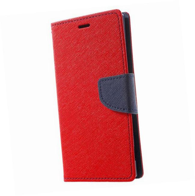 Etui zamykane z klapk i magnesem Fancy Case czerwono-granatowy Samsung Galaxy A52s