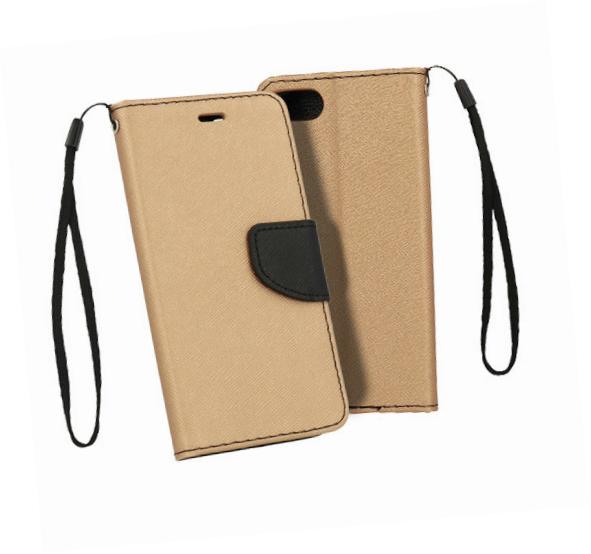 Etui zamykane z klapk i magnesem Fancy Case zoto-czarny Samsung Galaxy M22