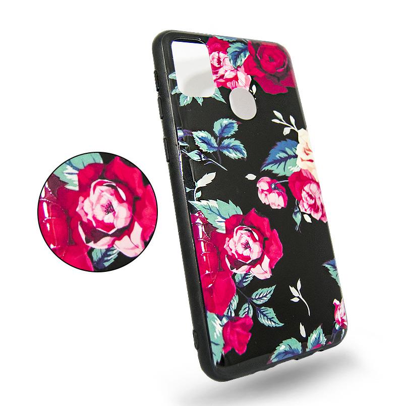 Pokrowiec Flowers 3D Case czarny Apple iPhone 12 / 2