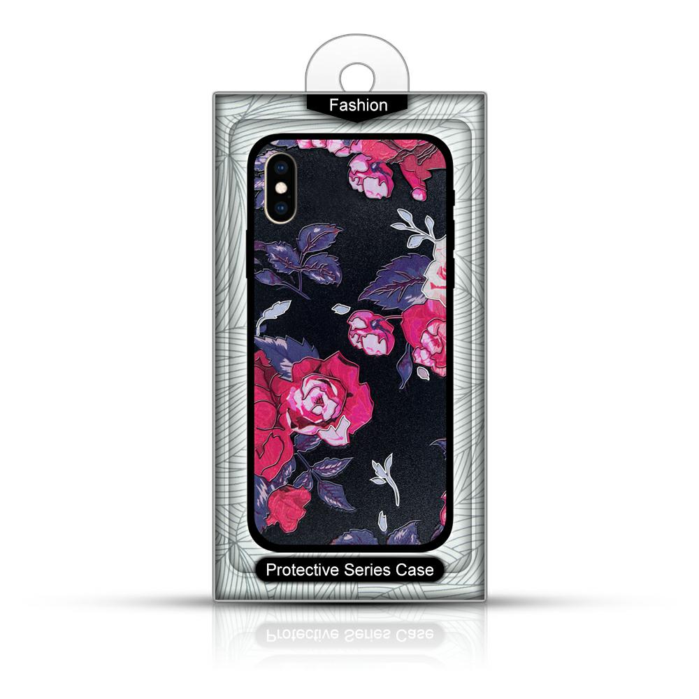 Pokrowiec Flowers 3D Case czarny Apple iPhone 8