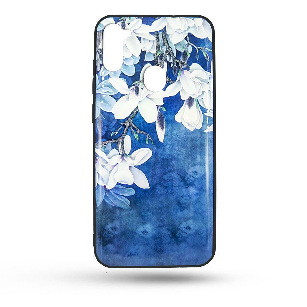 Pokrowiec Flowers 3D Case niebieski Apple iPhone 12 Mini 5,4 cali