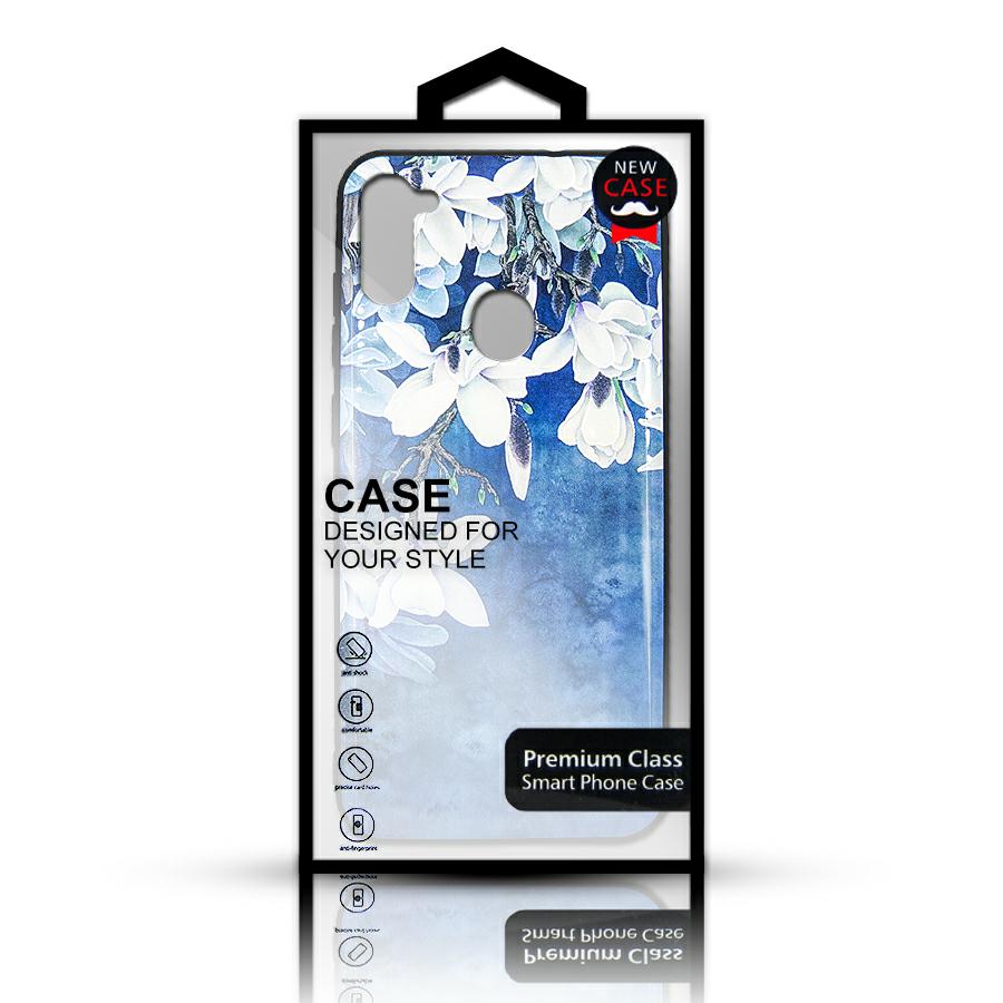 Pokrowiec Flowers 3D Case niebieski Apple iPhone 12 Mini 5,4 cali / 3