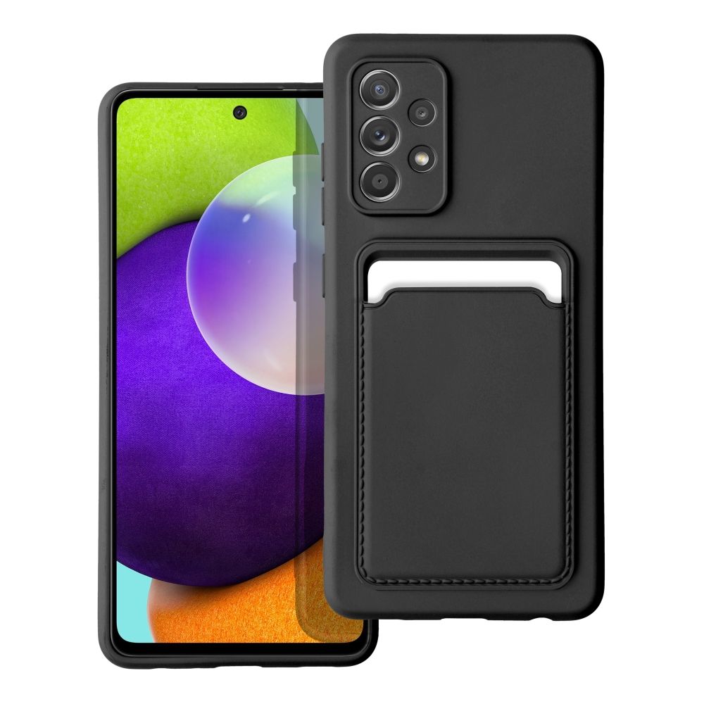 Pokrowiec Forcell Card Case czarny Samsung A52 LTE