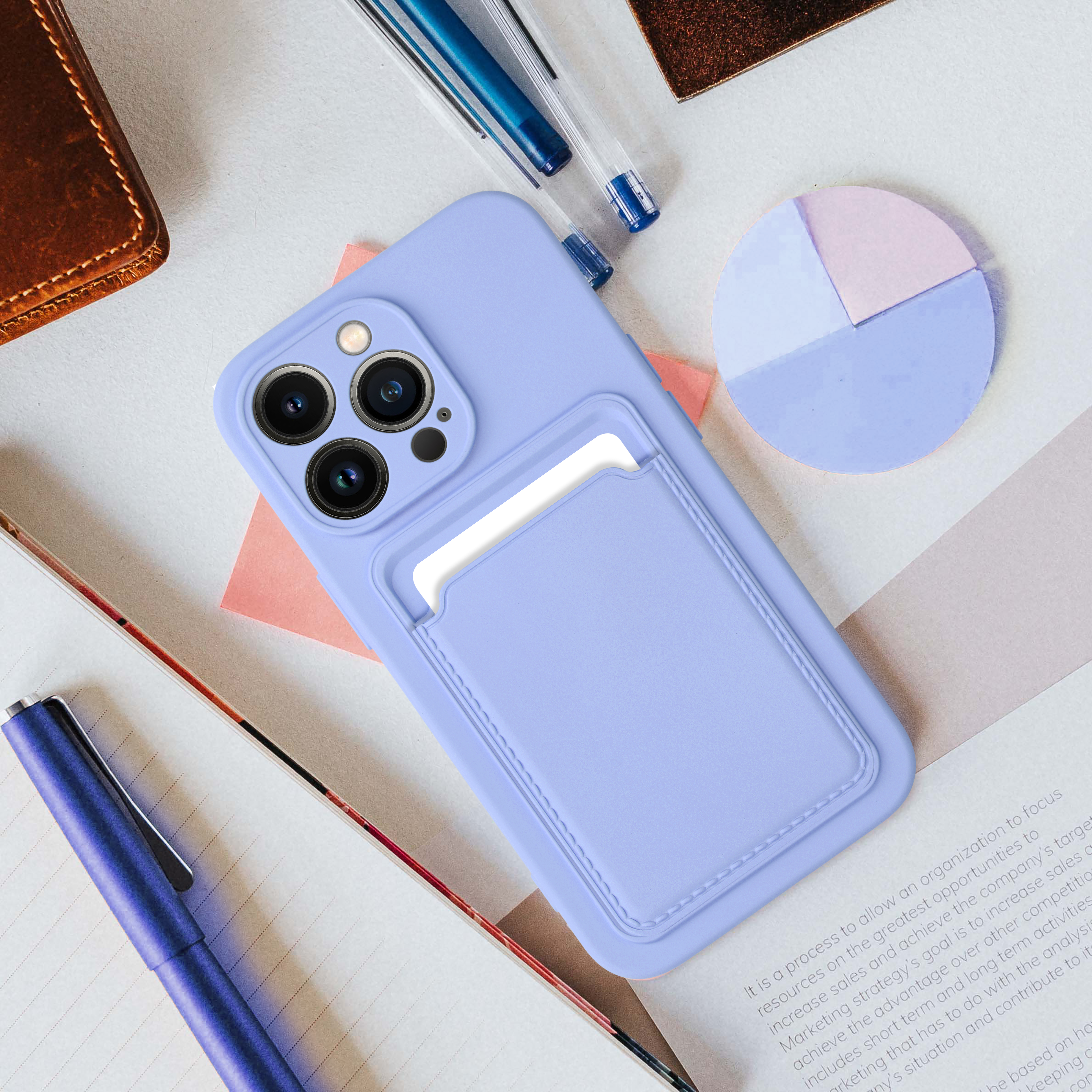 Pokrowiec Forcell Card Case fioletowy Xiaomi Redmi 9AT / 7