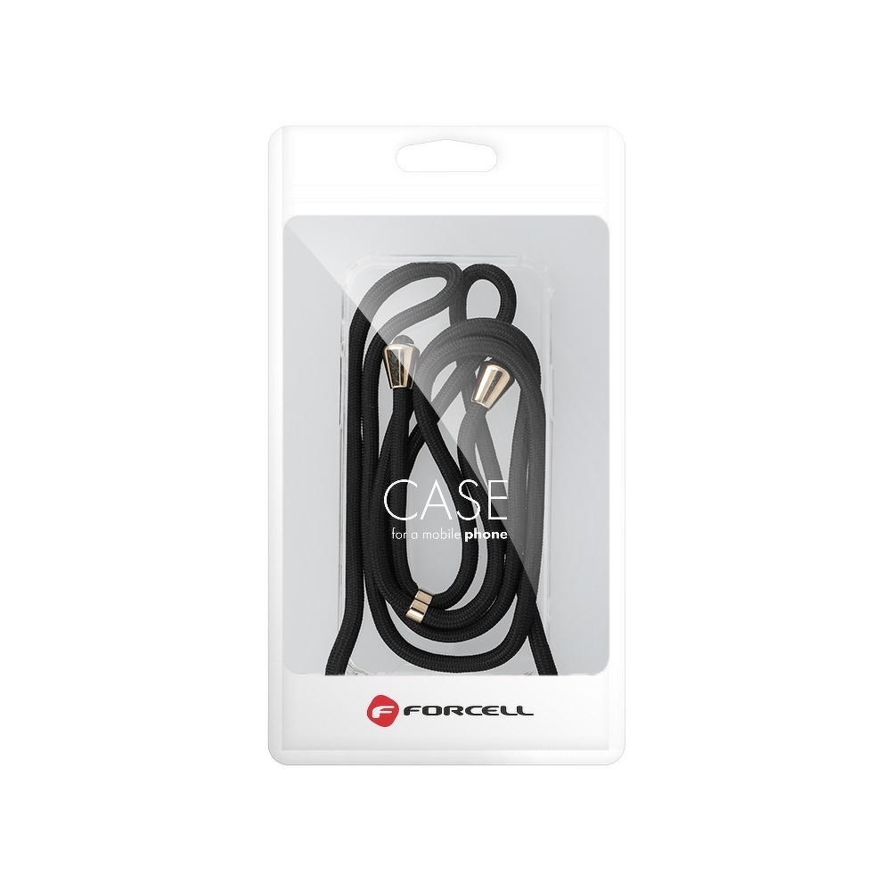 Pokrowiec Forcell Cord Case czarny Apple iPhone 11 6,1 cali / 6