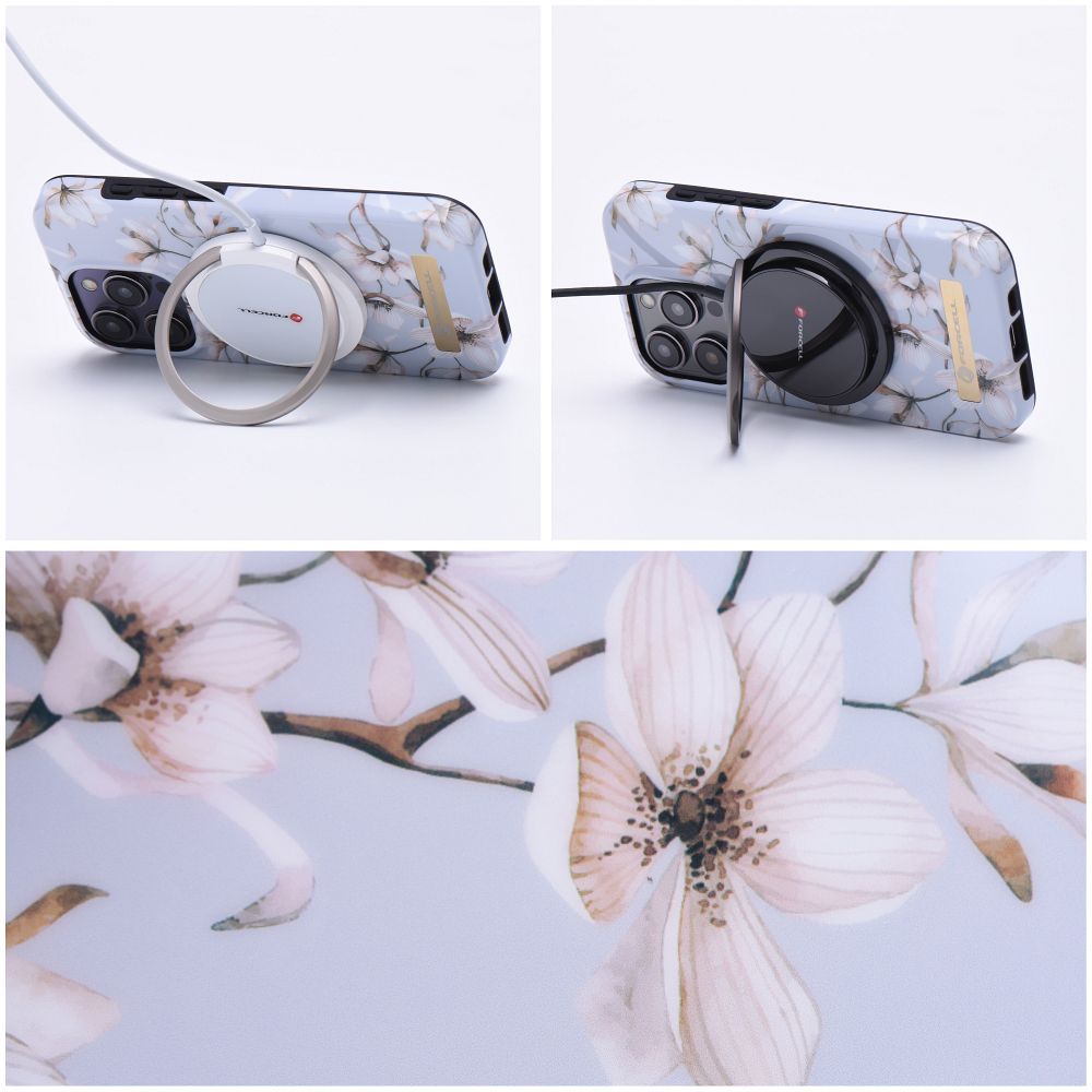 Pokrowiec Forcell F-Protect Mirage MagSafe wzr spring flowers Apple iPhone 14 Plus / 5